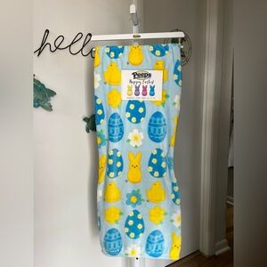 NEW Peeps Easter Eggs Throw Blanket 60”x70” Blue Spring Flowers Chicks Bunny